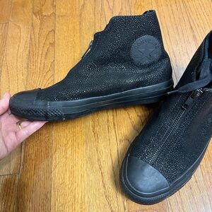 Converse Black High-Top Zip Ankle Boots